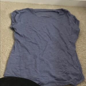 lululemon athletica Heathered Blue Short Sleeve Tee